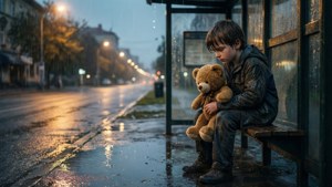 Rainy Bus Stop