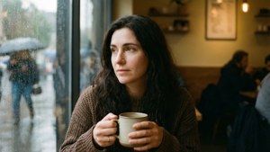 Rainy Cafe Contemplation