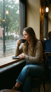 Rainy Cafe Contemplation