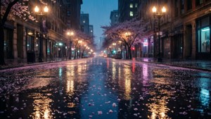 Rainy City Blossoms
