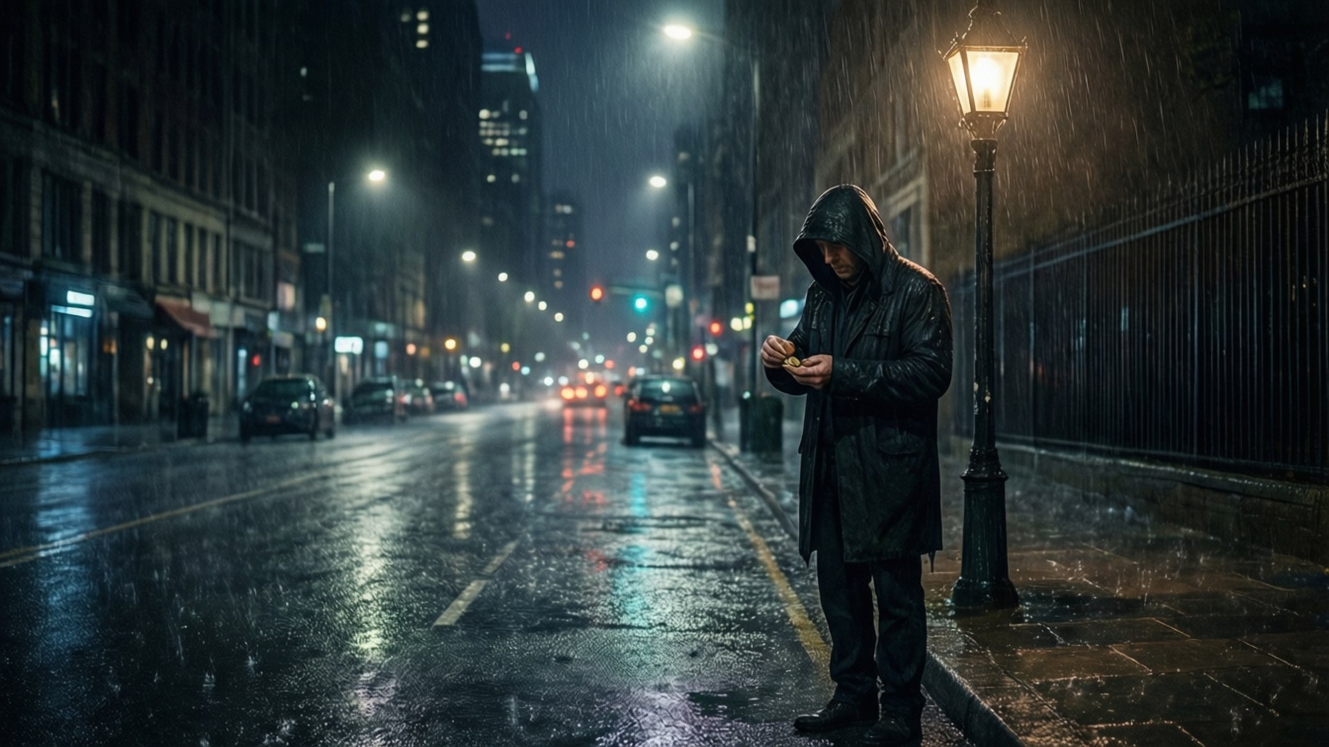 Rainy City Count by Wallpapers.art Studio