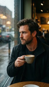 Rainy Coffee Shop