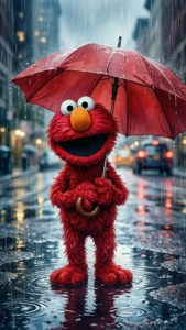 Rainy Day Elmo