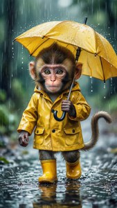 Rainy Day Monkey