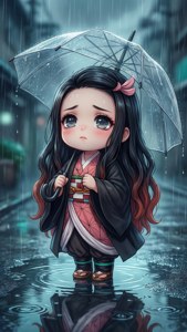 Rainy Day Nezuko