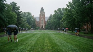 Rainy Day on the Green