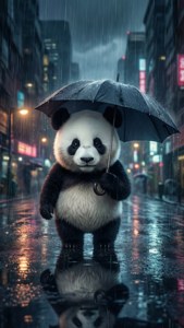 Rainy Day Panda