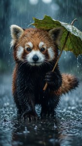 Rainy Day Panda