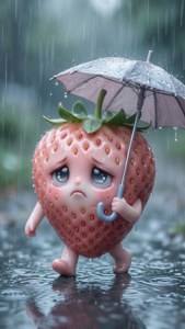 Rainy Day Strawberry