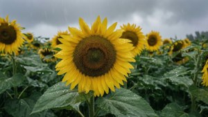 Rainy Day Sunflowers