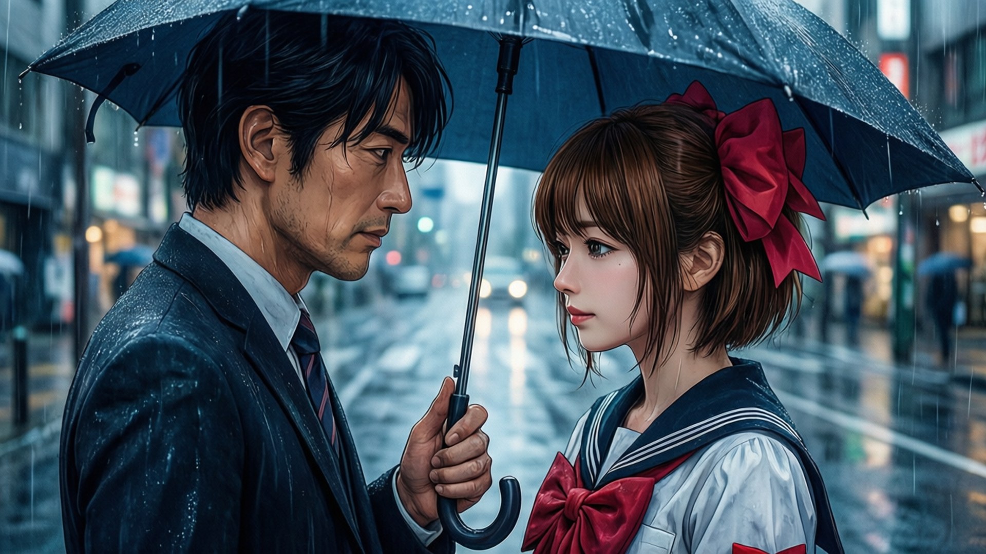 Rainy Day Together by Wallpapers.art Studio