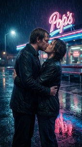 Rainy Diner Kiss