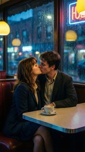 Rainy Diner Kiss