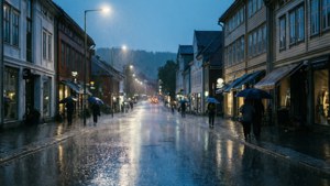 Rainy Drammen Night