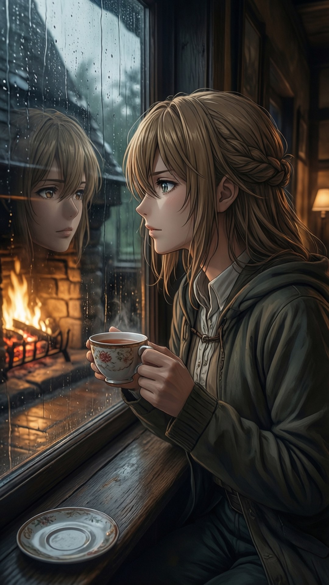 Rainy Evening Inn by Wallpapers.art Studio