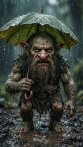 Rainy Grump Leaf Umbrella
