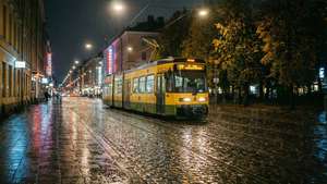 Rainy Helsinki Tram