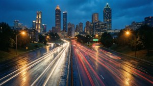 Rainy Highway Night