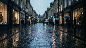 Rainy Milsom Street