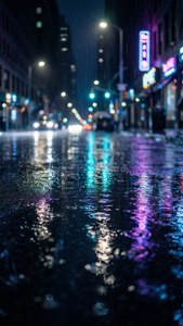 Rainy Neon Night