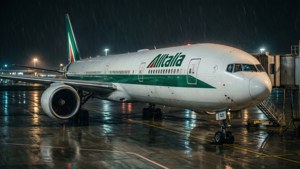 Rainy Night at Gate