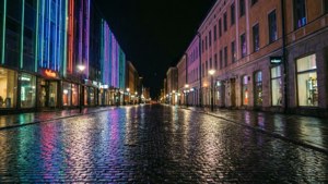 Rainy Night City Glow