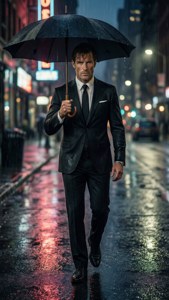 Rainy Night Elegance