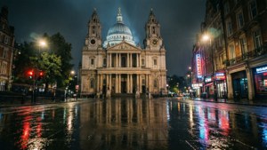Rainy Night Reflections