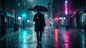 Rainy Night Stroll