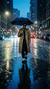 Rainy Night Stroll