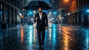 Rainy Night Stroll
