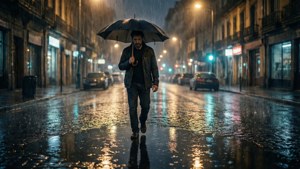 Rainy Night Walk