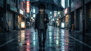 Rainy Night Walk