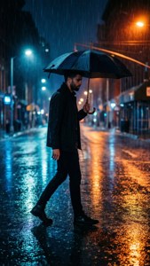 Rainy Night Walk