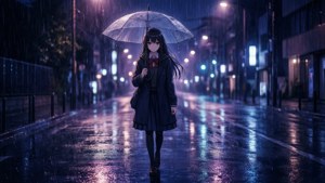Rainy Night Walk