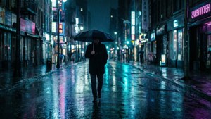 Rainy Night Walk