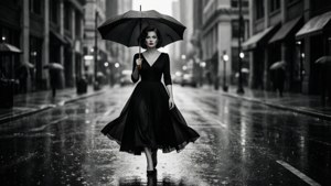 Rainy Noir Elegance