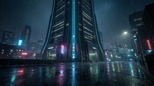 Rainy Oscorp Night