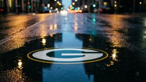 Rainy Puddle Reflection