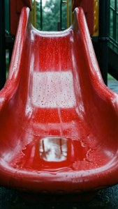Rainy Slide Reflections