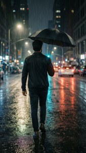 Rainy Street Exit
