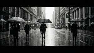 Rainy Street Noir