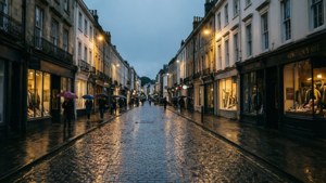 Rainy Street Reflections