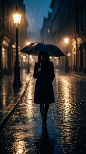 Rainy Street Walk