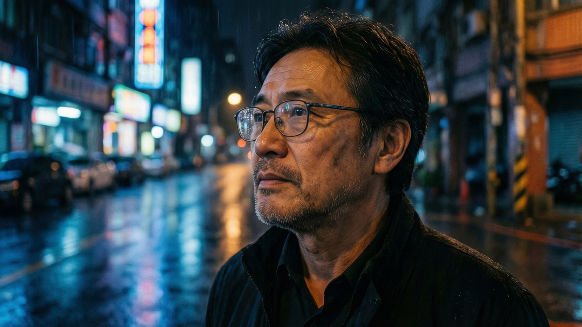 Rainy Taipei Reverie by Wallpapers.art Studio