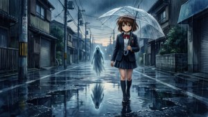 Rainy Walk Encounter