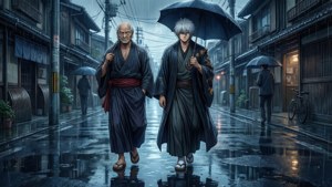 Rainy Walk with Gintoki