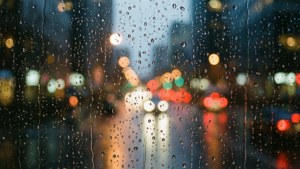 Rainy Window City