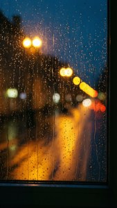 Rainy Window Glint
