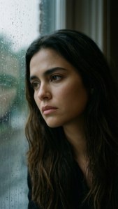 Rainy Window Reflection